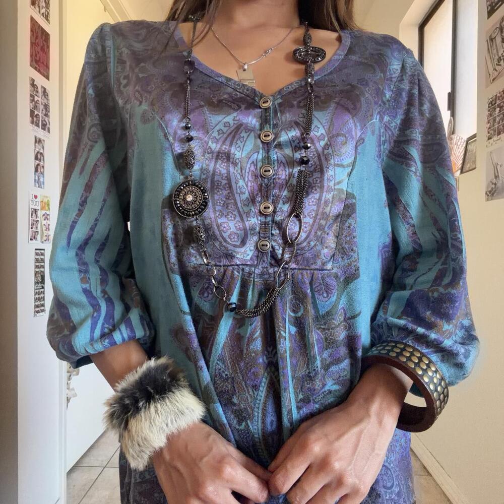The Boho Satin Tunic Dress